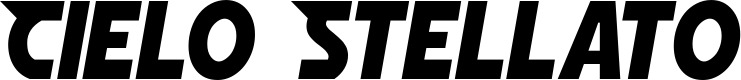 Vorschau des Bootsnamens "Cielo Stellato" als Schriftzug für "Bootsbeschriftung Neu 15"