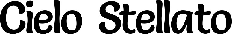 Vorschau des Bootsnamens "Cielo Stellato" als Schriftzug für "Bootsbeschriftung Klassisch 94"