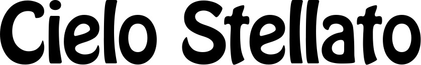 Vorschau des Bootsnamens "Cielo Stellato" als Schriftzug für "Bootsbeschriftung Fett 01"