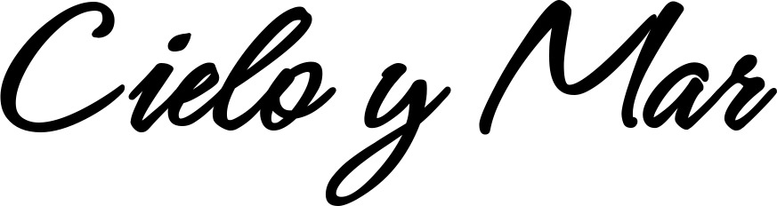 Vorschau des Bootsnamens "Cielo y Mar" als Schriftzug für "Bootsbeschriftung Klassisch 71"