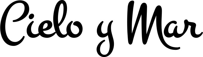 Vorschau des Bootsnamens "Cielo y Mar" als Schriftzug für "Bootsbeschriftung Klassisch 81"