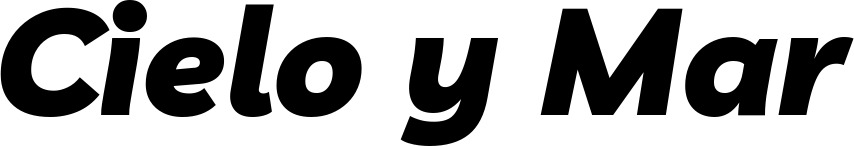 Vorschau des Bootsnamens "Cielo y Mar" als Schriftzug für "Bootsbeschriftung Kursiv 06"
