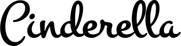 Vorschau des Bootsnamens "Cinderella" als Schriftzug für "Bootsbeschriftung Klassisch 81"