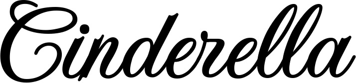 Vorschau des Bootsnamens "Cinderella" als Schriftzug für "Bootsbeschriftung Klassisch 70"