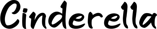 Vorschau des Bootsnamens "Cinderella" als Schriftzug für "Bootsbeschriftung Klassisch 95"