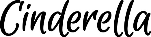 Vorschau des Bootsnamens "Cinderella" als Schriftzug für "Bootsbeschriftung Klassisch 105"