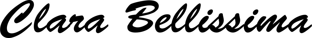 Vorschau des Bootsnamens "Clara Bellissima" als Schriftzug für "Bootsbeschriftung Klassisch 03"