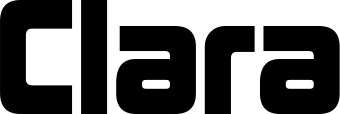 Vorschau des Bootsnamens "Clara" als Schriftzug für "Bootsbeschriftung Neu 25"