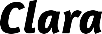 Vorschau des Bootsnamens "Clara" als Schriftzug für "Bootsbeschriftung Kursiv 01"