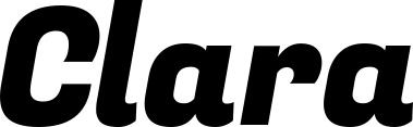 Vorschau des Bootsnamens "Clara" als Schriftzug für "Bootsbeschriftung Kursiv 04"