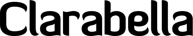 Vorschau des Bootsnamens "Clarabella" als Schriftzug für "Bootsbeschriftung Normal 06"
