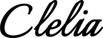 Vorschau des Bootsnamens "Clelia" als Schriftzug für "Bootsbeschriftung Klassisch 58"