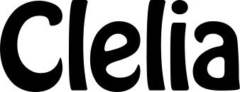 Vorschau des Bootsnamens "Clelia" als Schriftzug für "Bootsbeschriftung Fett 01"