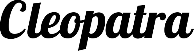 Vorschau des Bootsnamens "Cleopatra" als Schriftzug für "Bootsbeschriftung Neu 60"
