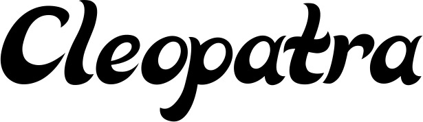 Vorschau des Bootsnamens "Cleopatra" als Schriftzug für "Bootsbeschriftung Klassisch 33"