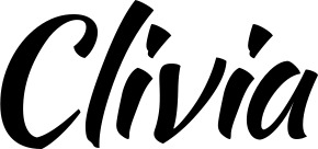 Vorschau des Bootsnamens "Clivia" als Schriftzug für "Bootsbeschriftung Klassisch 73"