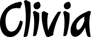 Vorschau des Bootsnamens "Clivia" als Schriftzug für "Bootsbeschriftung Klassisch 72"