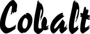 Vorschau des Bootsnamens "Cobalt" als Schriftzug für "Bootsbeschriftung Neu 10"