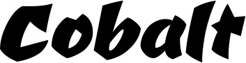 Vorschau des Bootsnamens "Cobalt" als Schriftzug für "Bootsbeschriftung Neu 39"