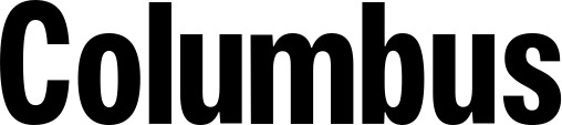Vorschau des Bootsnamens "Columbus" als Schriftzug für "Bootsbeschriftung Fett 25"