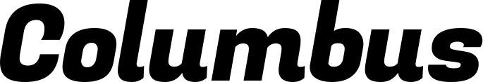 Vorschau des Bootsnamens "Columbus" als Schriftzug für "Bootsbeschriftung Kursiv 04"