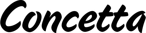 Vorschau des Bootsnamens "Concetta" als Schriftzug für "Bootsbeschriftung Klassisch 19"