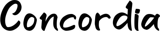 Vorschau des Bootsnamens "Concordia" als Schriftzug für "Bootsbeschriftung Klassisch 95"