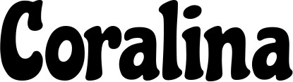 Vorschau des Bootsnamens "Coralina" als Schriftzug für "Bootsbeschriftung Klassisch 53"