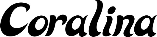 Vorschau des Bootsnamens "Coralina" als Schriftzug für "Bootsbeschriftung Klassisch 33"