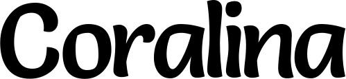 Vorschau des Bootsnamens "Coralina" als Schriftzug für "Bootsbeschriftung Klassisch 94"