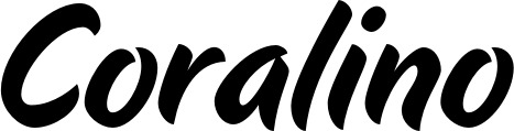 Vorschau des Bootsnamens "Coralino" als Schriftzug für "Bootsbeschriftung Klassisch 19"