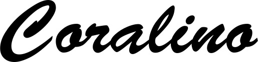 Vorschau des Bootsnamens "Coralino" als Schriftzug für "Bootsbeschriftung Klassisch 03"