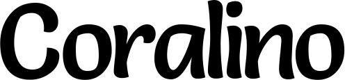 Vorschau des Bootsnamens "Coralino" als Schriftzug für "Bootsbeschriftung Klassisch 94"