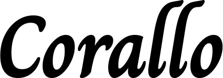 Vorschau des Bootsnamens "Corallo" als Schriftzug für "Bootsbeschriftung Klassisch 51"
