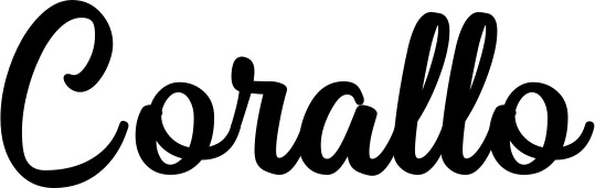 Vorschau des Bootsnamens "Corallo" als Schriftzug für "Bootsbeschriftung Klassisch 43"