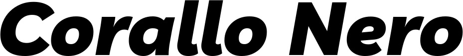 Vorschau des Bootsnamens "Corallo Nero" als Schriftzug für "Style Kursiv 06"