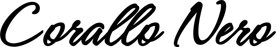 Vorschau des Bootsnamens "Corallo Nero" als Schriftzug für "Bootsbeschriftung Klassisch 71"