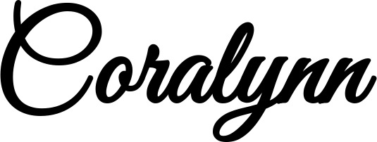 Vorschau des Bootsnamens "Coralynn" als Schriftzug für "Bootsbeschriftung Klassisch 68"
