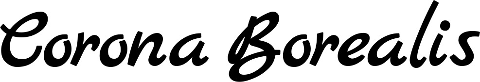 Vorschau des Bootsnamens "Corona Borealis" als Schriftzug für "Style Klassisch 77"