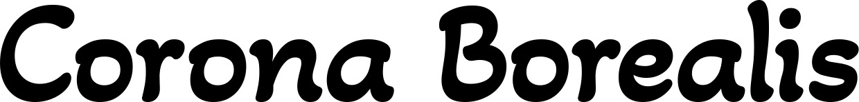 Vorschau des Bootsnamens "Corona Borealis" als Schriftzug für "Bootsbeschriftung Klassisch 103"