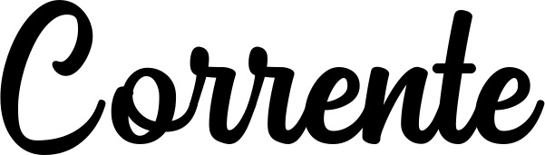 Vorschau des Bootsnamens "Corrente" als Schriftzug für "Bootsbeschriftung Klassisch 43"