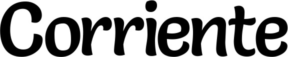 Vorschau des Bootsnamens "Corriente" als Schriftzug für "Bootsbeschriftung Klassisch 94"