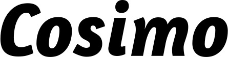 Vorschau des Bootsnamens "Cosimo" als Schriftzug für "Bootsbeschriftung Kursiv 01"