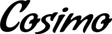 Vorschau des Bootsnamens "Cosimo" als Schriftzug für "Bootsbeschriftung Klassisch 57"