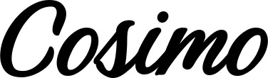 Vorschau des Bootsnamens "Cosimo" als Schriftzug für "Bootsbeschriftung Klassisch 48"