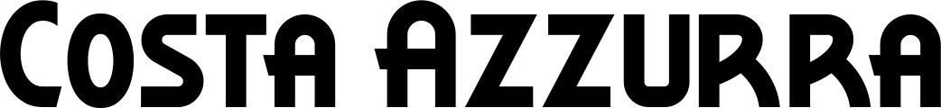 Vorschau des Bootsnamens "Costa Azzurra" als Schriftzug für "Bootsbeschriftung Neu 26"