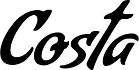 Vorschau des Bootsnamens "Costa" als Schriftzug für "Bootsbeschriftung Klassisch 57"