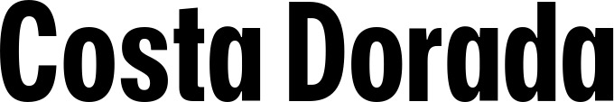 Vorschau des Bootsnamens "Costa Dorada" als Schriftzug für "Bootsbeschriftung Fett 25"