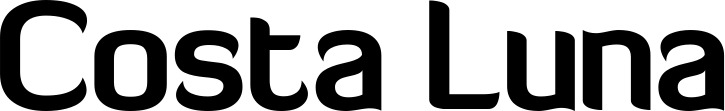Vorschau des Bootsnamens "Costa Luna" als Schriftzug für "Bootsbeschriftung Normal 06"