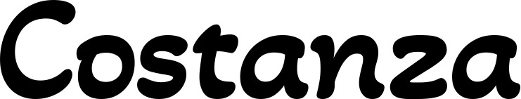 Vorschau des Bootsnamens "Costanza" als Schriftzug für "Bootsbeschriftung Klassisch 103"